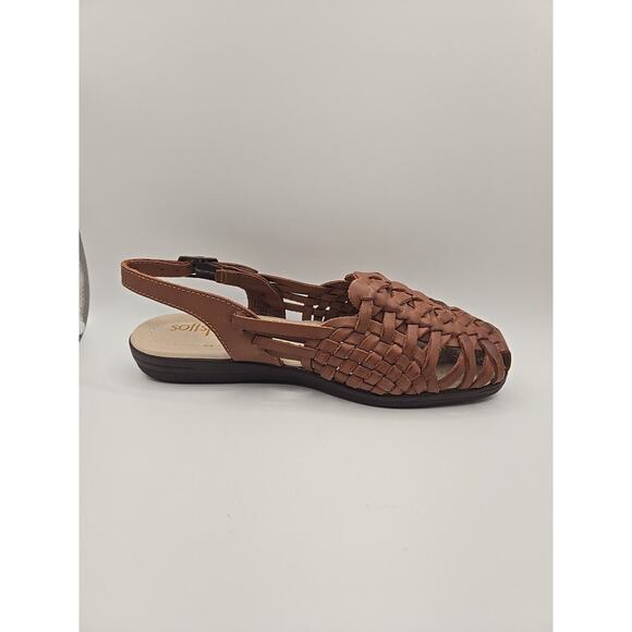 Softspots Women's Brown Woven Sandals - Picture 2 of 5